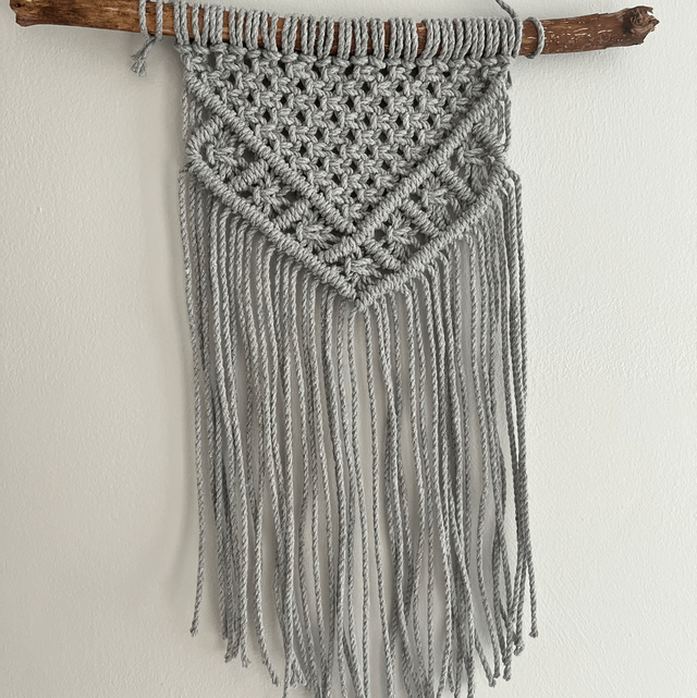 French Knot Squared Wall Hanging
