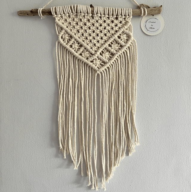 French Knot Squared Wall Hanging